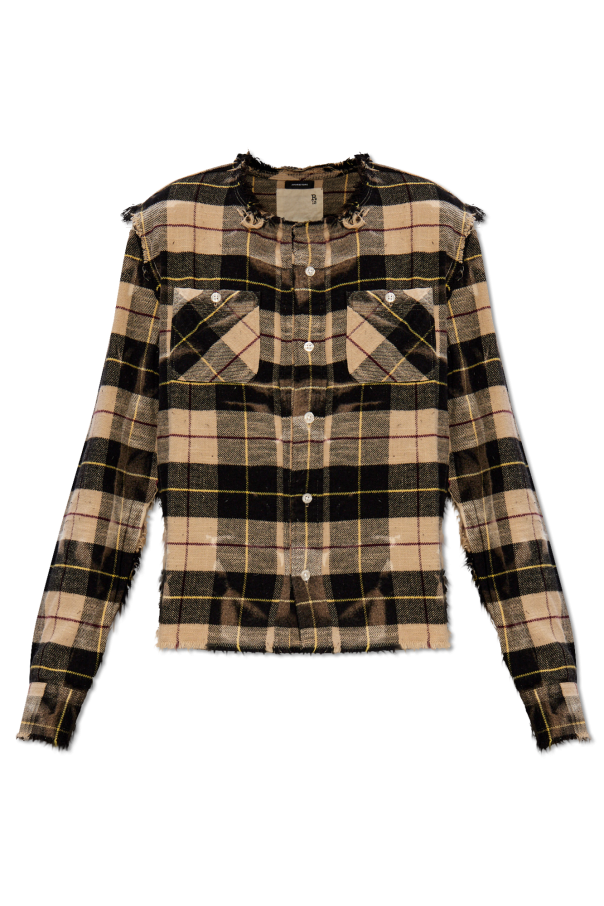 Beige Checked shirt R13 Vitkac Germany